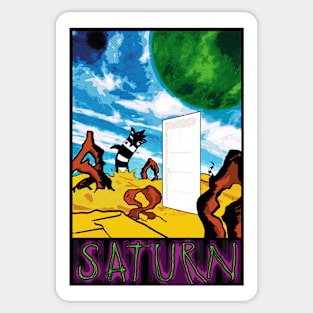 Visit Saturn! Sticker